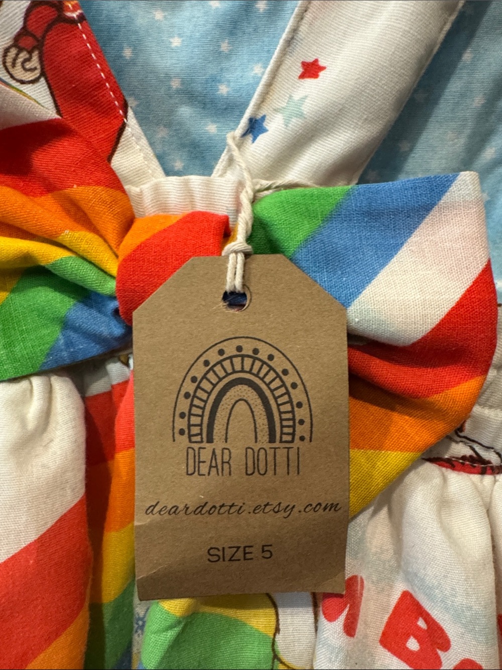 Rainbow Brite Custom Dress - Picture 5 of 6